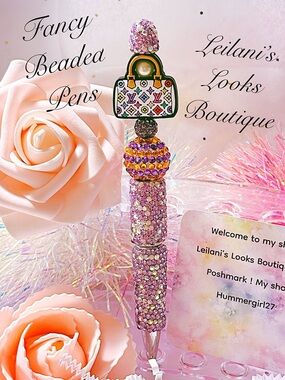 Fancy beaded Pen/gifts/multicolor purse/girly